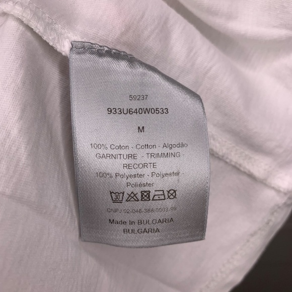 Dior White Logo T-Shirt - Picture 4 of 4